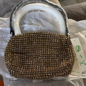Glamorous Gold Mesh Mini Bag